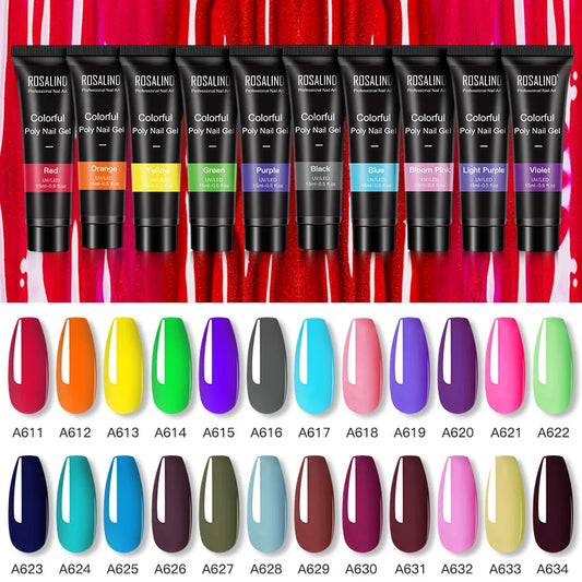 15 ml Poly Nail Gel cured with UV/LED lamp