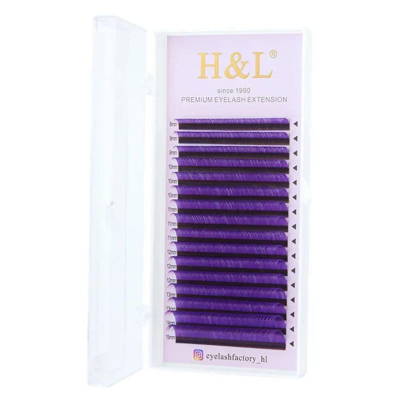 H&L New C/D/CC Curl 0.07 mm Mix Length False Lashes Eyelash Individual Colored Lashes Faux Eyelash Extensions