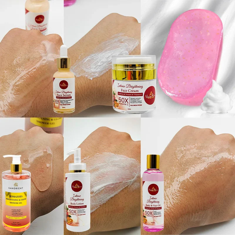 Arbutin Organic Skin Whitening Remove Dark Spot Tomato Skin Care Set