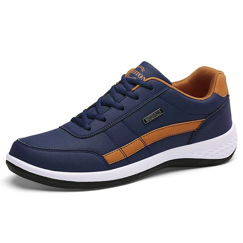 Herrskor i läder med lädertrend, casual, andningsbar, fritid. - SmartnessBuyShop