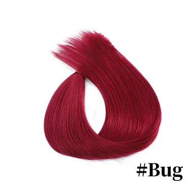 14" human hair straight invisible halo wire clip in hair extension