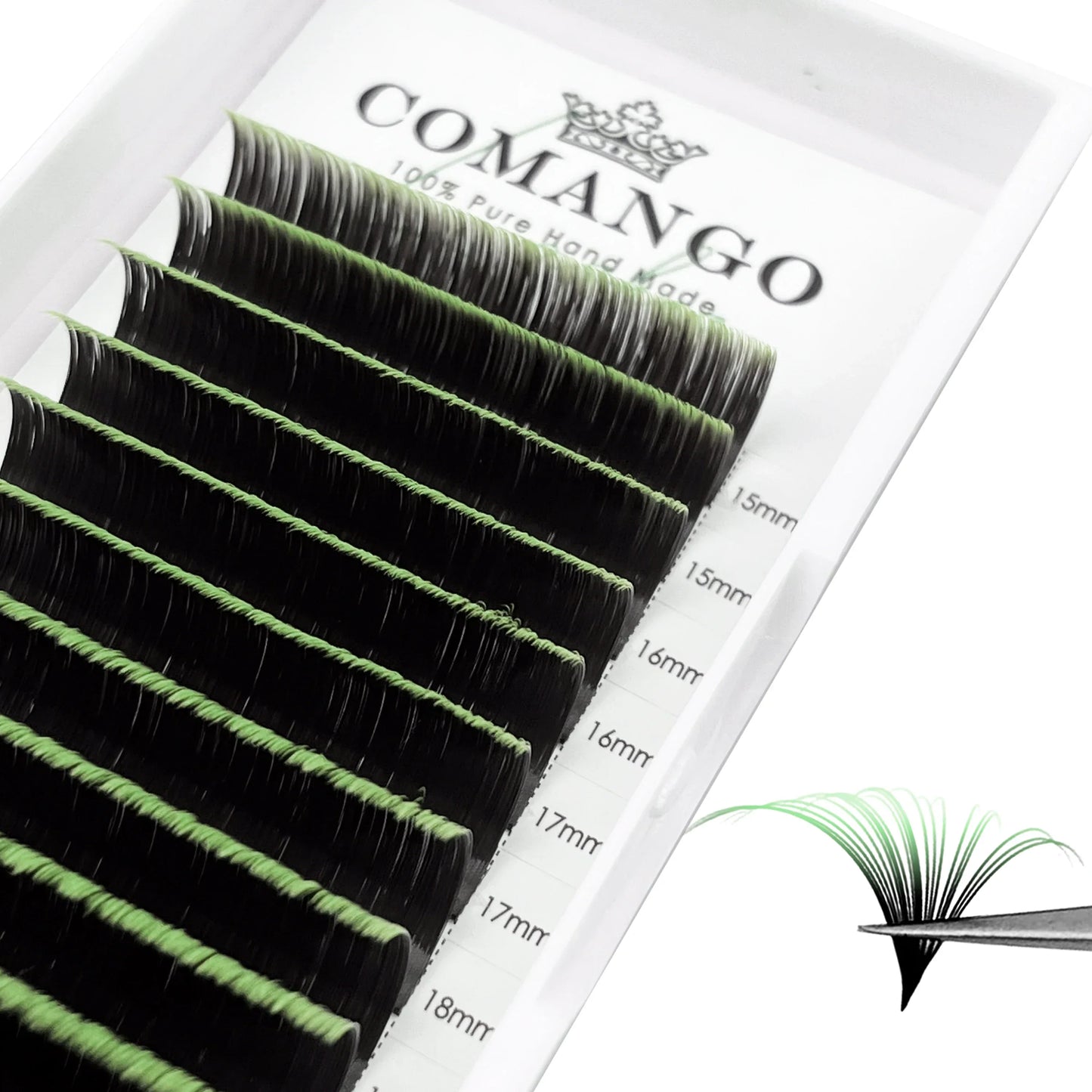 Colored EyeLash Extensions 1s Auto Flowering Easy Fanning Lash Extension Ombred Lashes Rapid Blooming Fan Lashes Makeup