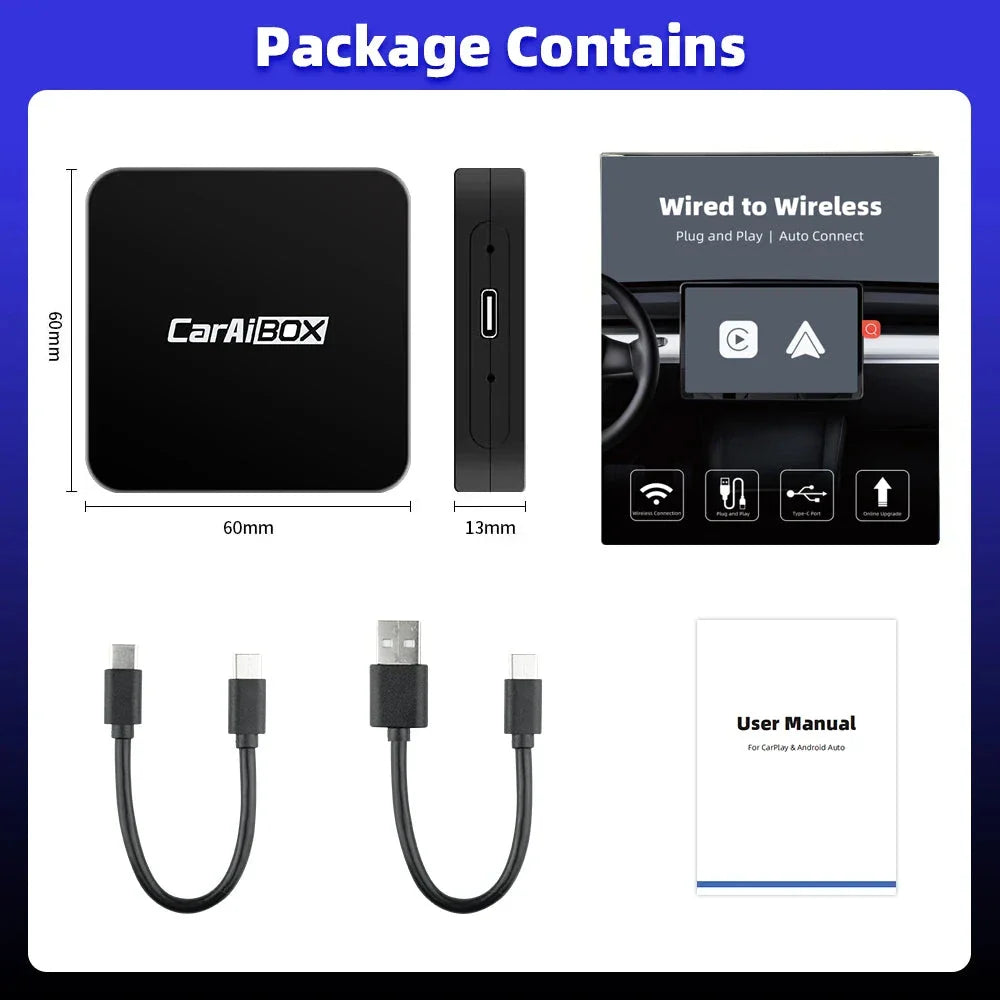 Wireless Apple CarPlay & Android Auto Adapter