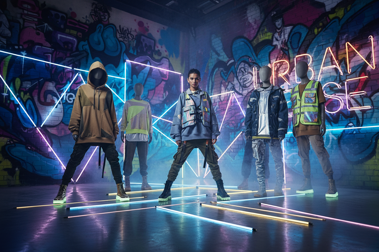 Vit vinterjacka med färgglad fuskpäls på huvan, mode från SmartnessBuyShop