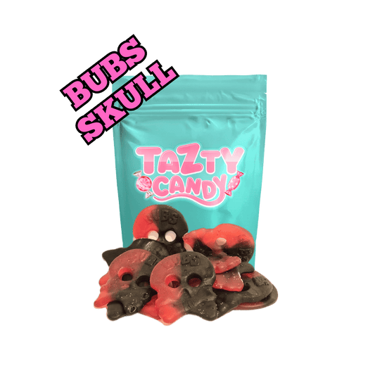 BUBS Raspberry Licorice Skull