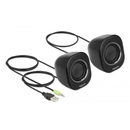 Mini Stereo PC Speaker with 3.5 mm stereo jack male and USB powered (Beställningsvara) (ny)