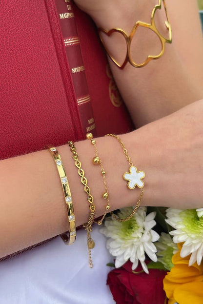 Öga Armband i Guld: Elegant, Justerbart & Vattenresistent