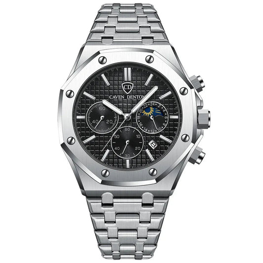 Waterproof High-Grade Three Eyes And Six Needles Multi-Functional Men's Watch