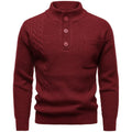 Herrmode Brittisk Henry Stand Collar-tröja