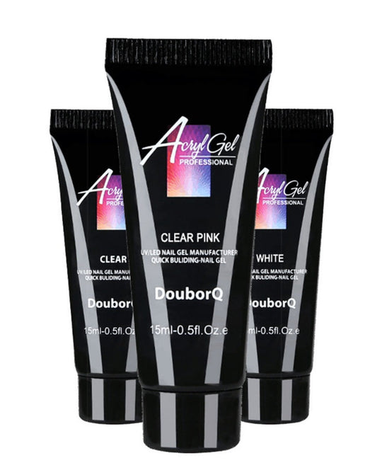 3 Color Polygel Pack + Mold Tips