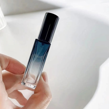 Tint Blue Perfume Bottle 5ml 9ml 20ml Empty Glass Perfume Ampoule Travel Cosmetic Refillable Spray Bottle Sample Vials 