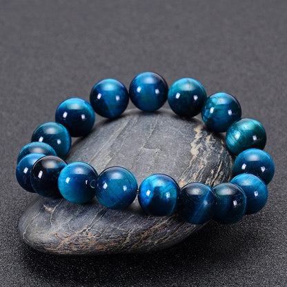 Natural Stone Blue Tiger Eye Stone Bracelet