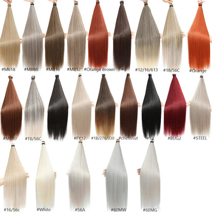 28 Inch Straight Hair Bundles Synthetic Braiding Hair