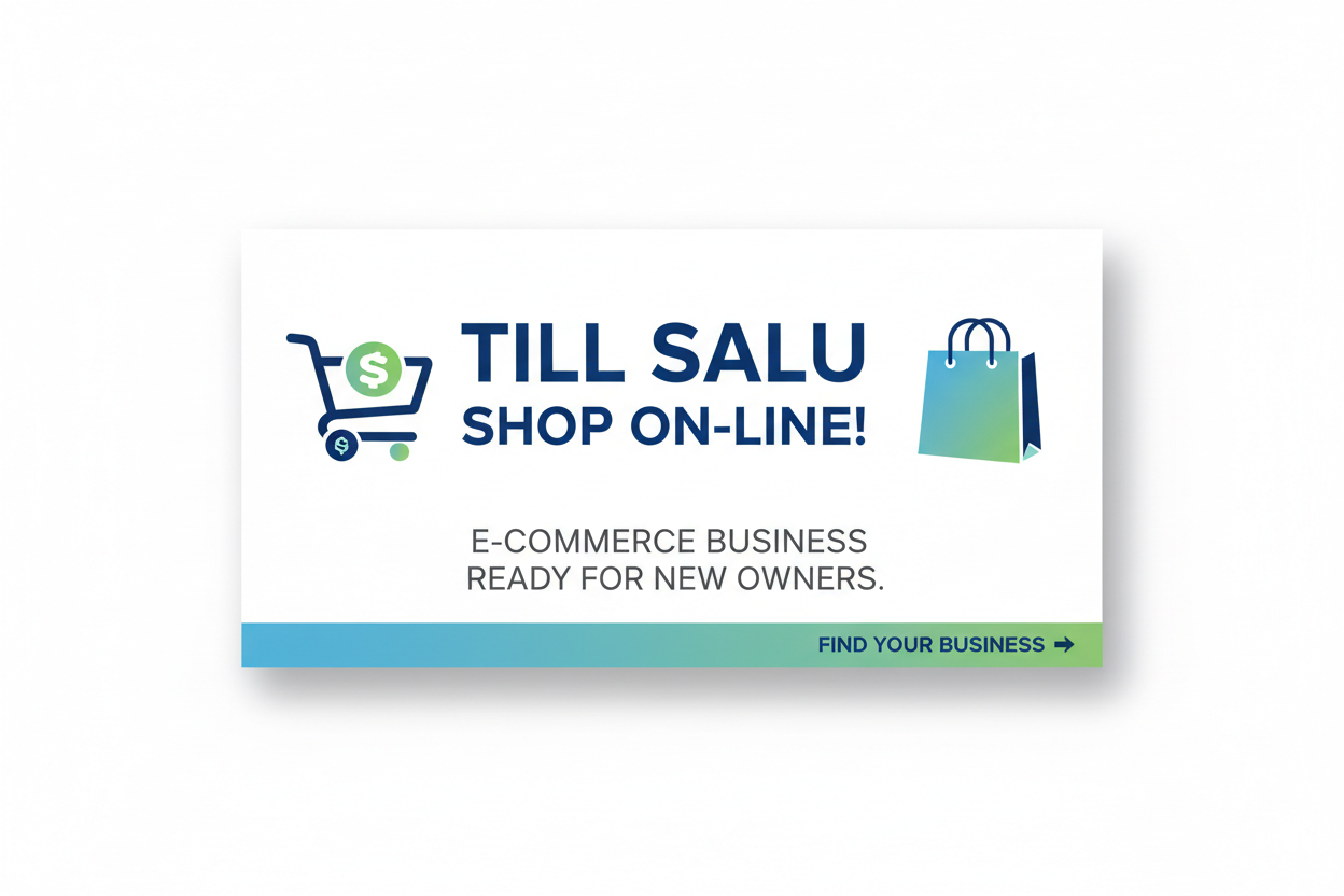 Till salu Shopify butik