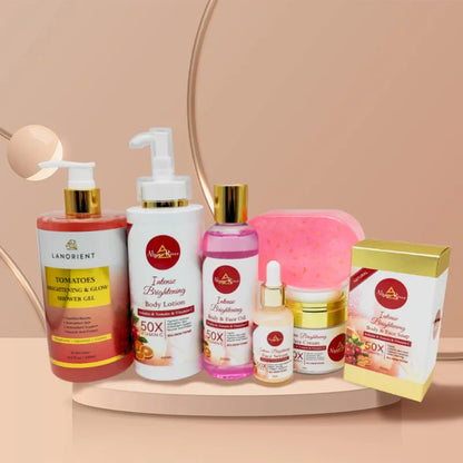 Arbutin Organic Skin Whitening Remove Dark Spot Tomato Skin Care Set