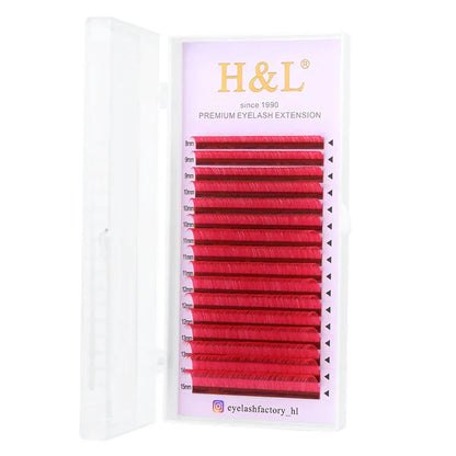 H&amp;L New C/D/CC Curl 0.07 mm Mix Length False Lashes Eyelash Individual Colored Lashes Faux Eyelash Extensions