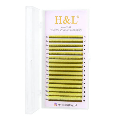 H&amp;L New C/D/CC Curl 0.07 mm Mix Length False Lashes Eyelash Individual Colored Lashes Faux Eyelash Extensions