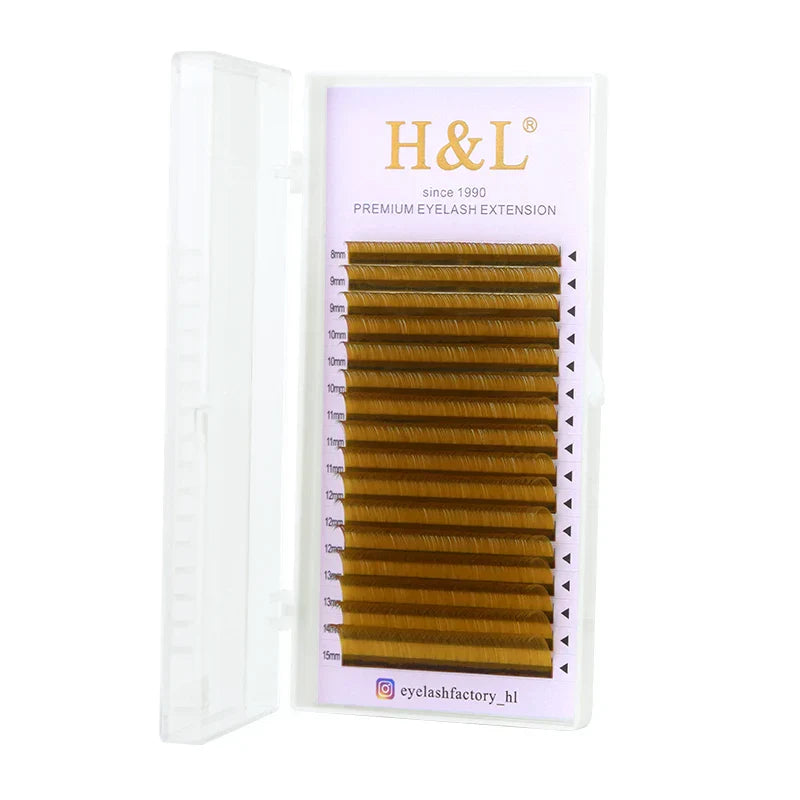 H&amp;L New C/D/CC Curl 0.07 mm Mix Length False Lashes Eyelash Individual Colored Lashes Faux Eyelash Extensions