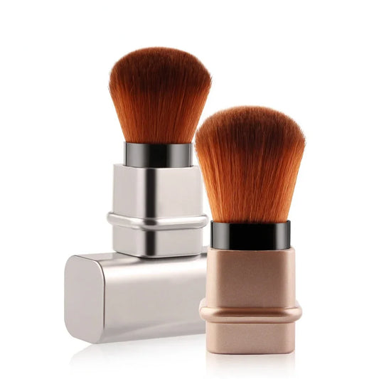 1 Piece Loose Powder Foundation Makeup Brush Mini Retractable Portable