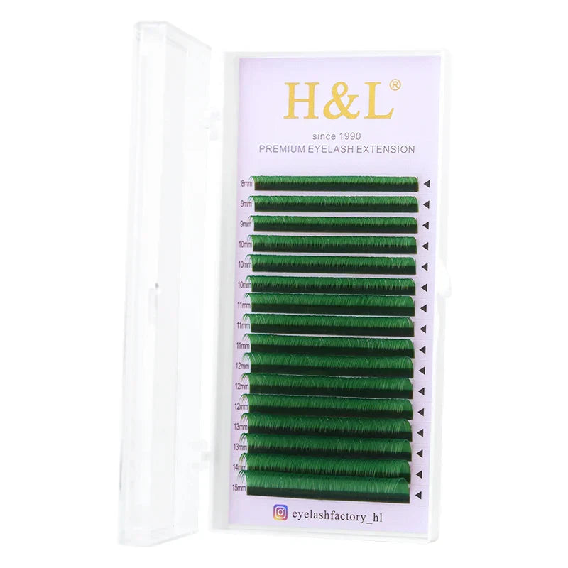 H&amp;L New C/D/CC Curl 0.07 mm Mix Length False Lashes Eyelash Individual Colored Lashes Faux Eyelash Extensions