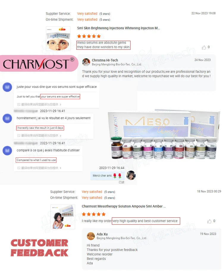 Anti-aging serum Skin Brightening Injections Whitening Injection Meso Glutathione Injection Mesotherapy Solution