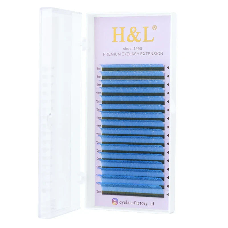 H&amp;L New C/D/CC Curl 0.07 mm Mix Length False Lashes Eyelash Individual Colored Lashes Faux Eyelash Extensions