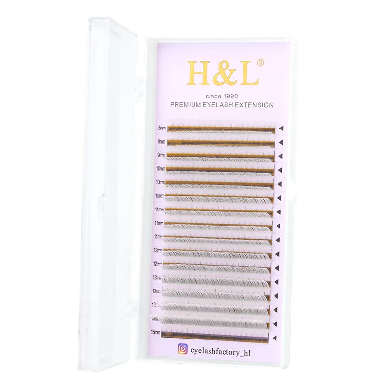 H&amp;L New C/D/CC Curl 0.07 mm Mix Length False Lashes Eyelash Individual Colored Lashes Faux Eyelash Extensions