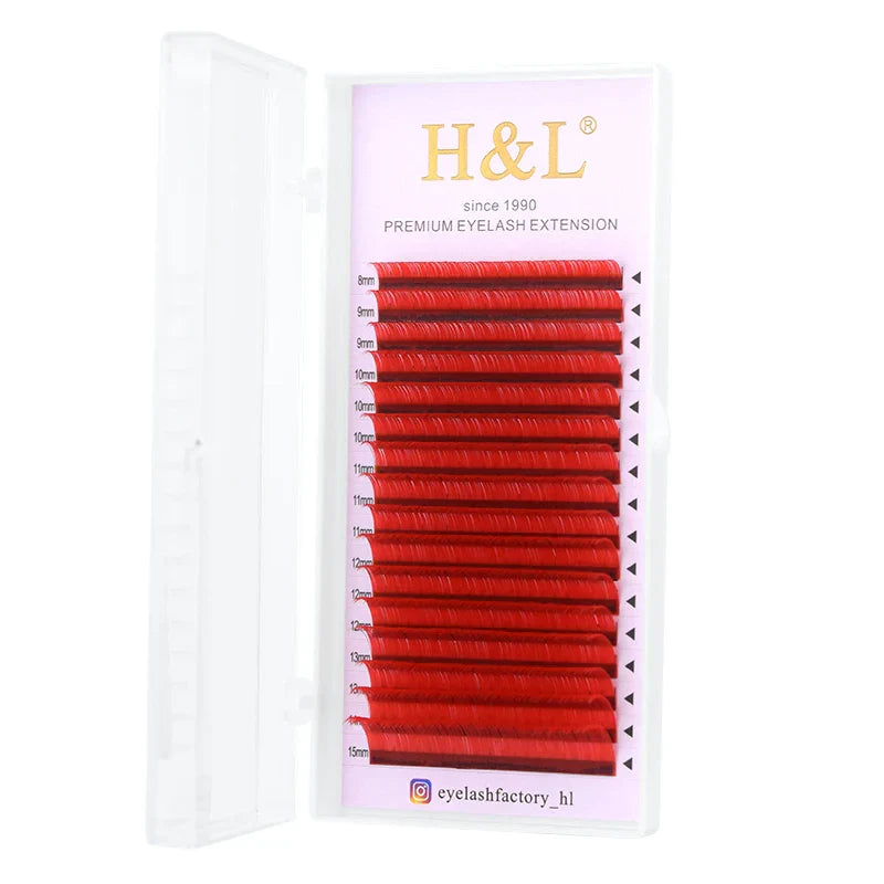 H&amp;L New C/D/CC Curl 0.07 mm Mix Length False Lashes Eyelash Individual Colored Lashes Faux Eyelash Extensions