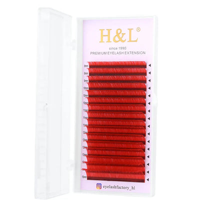 H&amp;L New C/D/CC Curl 0.07 mm Mix Length False Lashes Eyelash Individual Colored Lashes Faux Eyelash Extensions