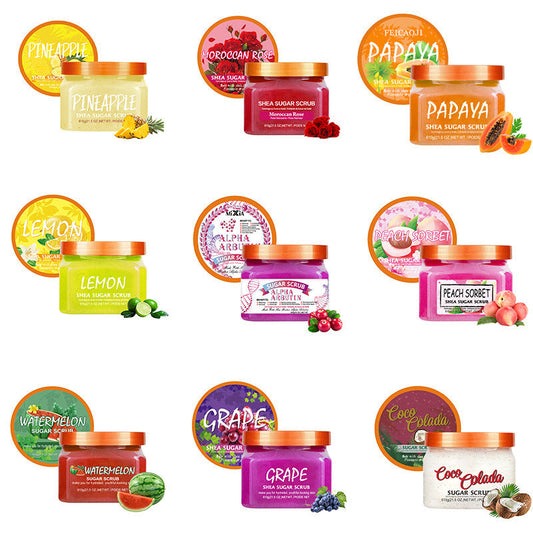 Sugar scrub skin care arbutin sugar exfoliating body scrub 610gr