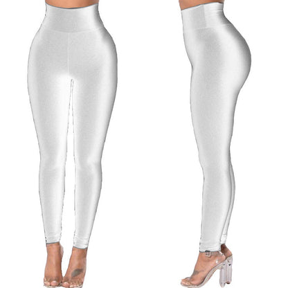 High Waist High Elastic Leisure Sports Yoga Running Leggings Women