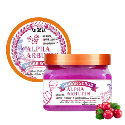 Sugar scrub skin care arbutin sugar exfoliating body scrub 610gr