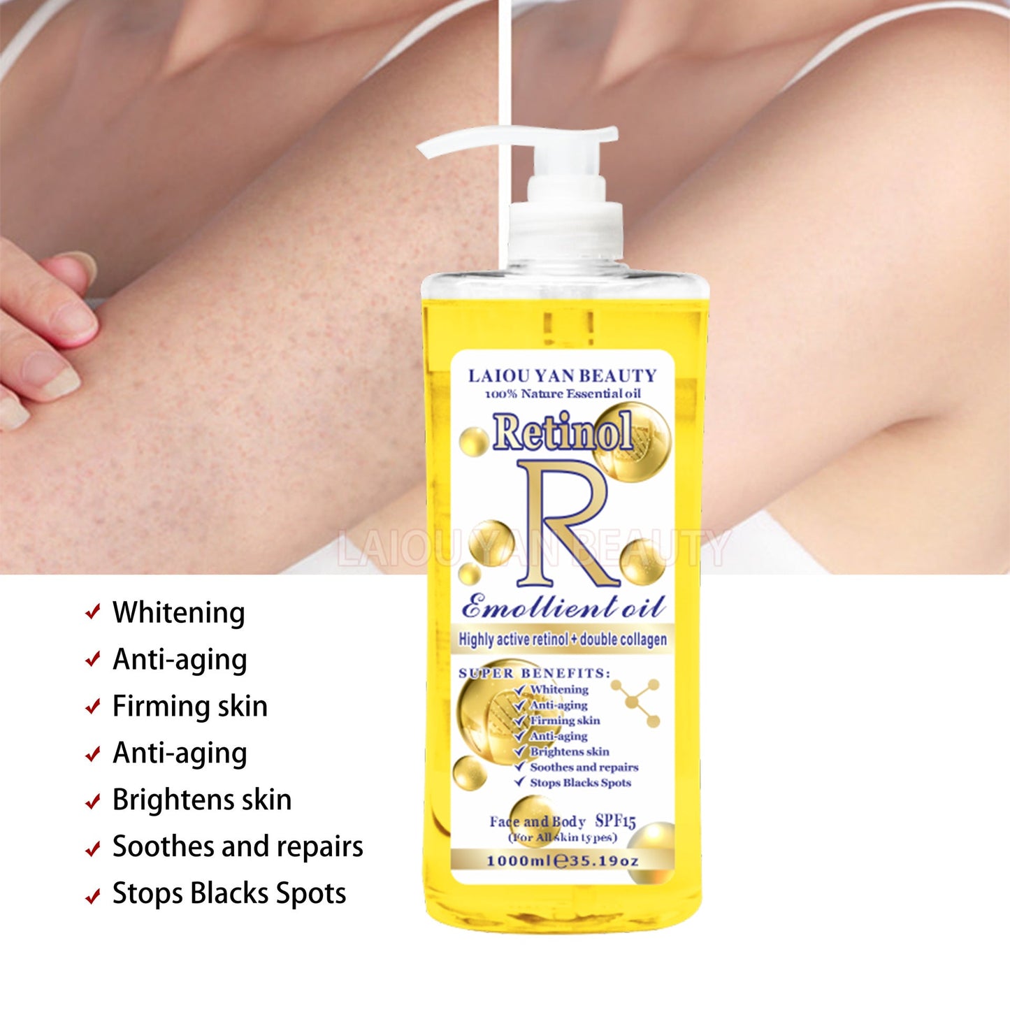 1000ml hip curve moisturizing firming breast care massage essential oil 1000ml