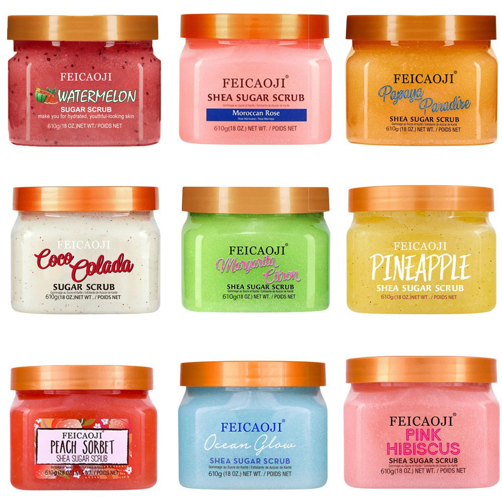 Sugar scrub skin care arbutin sugar exfoliating body scrub 610gr