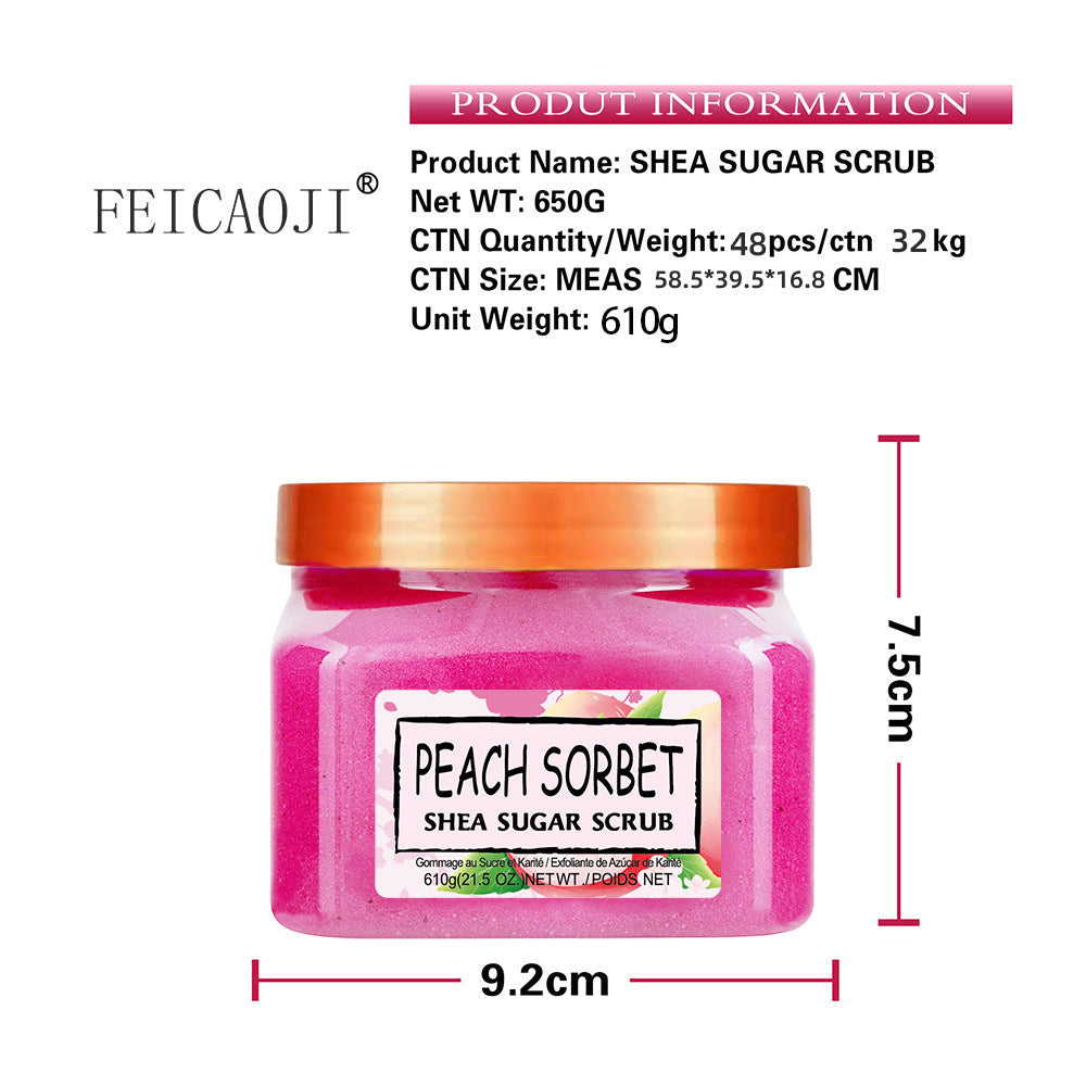 Sugar scrub skin care arbutin sugar exfoliating body scrub 610gr