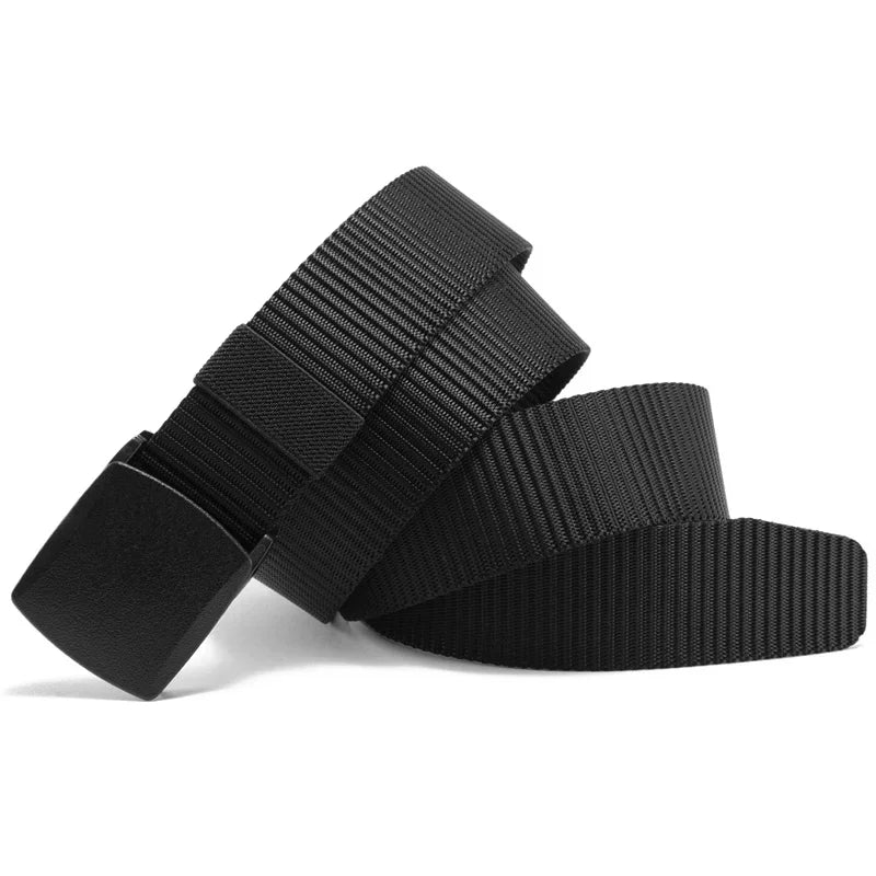 Automatic Buckle Nylon Belt – Modern Men's Canvas Outdoor Belt 