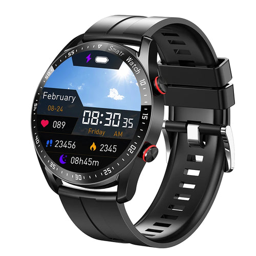 EKG+PPG Bluetooth-samtal Smartklocka Herr Laserhälsa Blodtryck - SmartnessBuyShop 