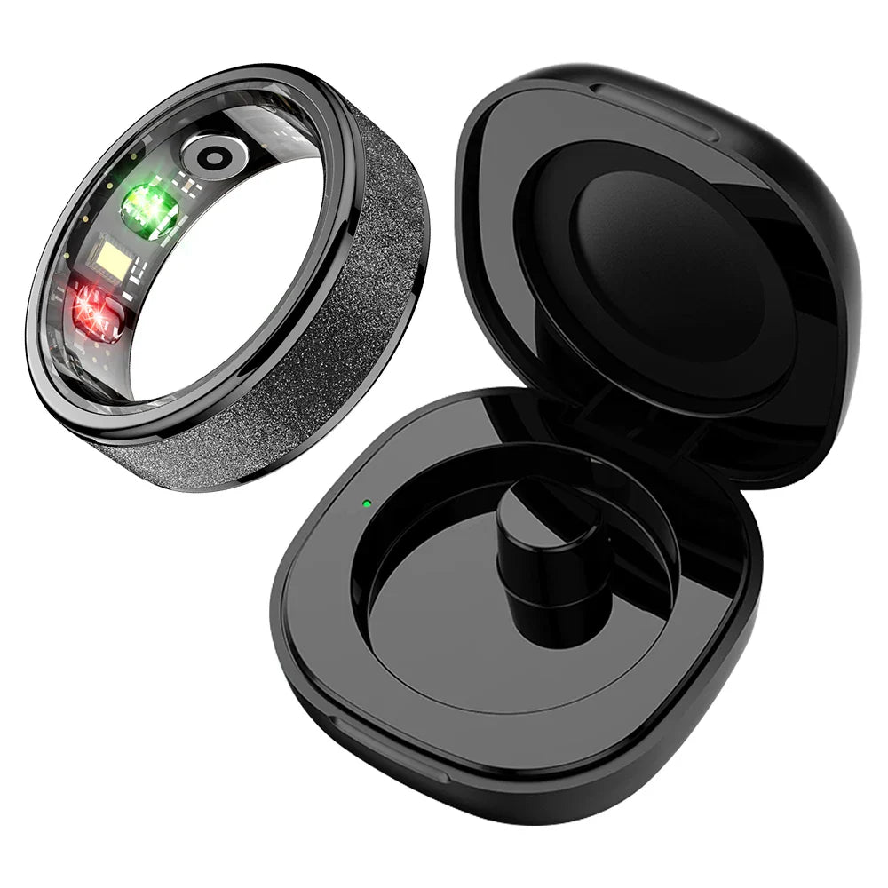 COLMI R10 Smart Ring with Charging Case for Men Women, Health and Sleep Monitor, 5ATM Waterproof, Multi-Sport Mode
