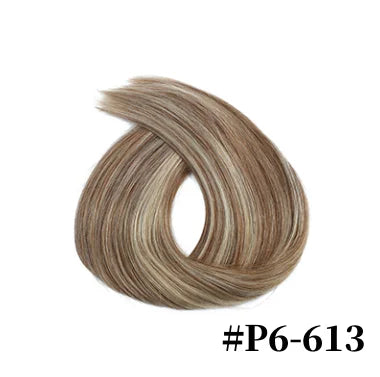 14" human hair straight invisible halo wire clip in hair extension