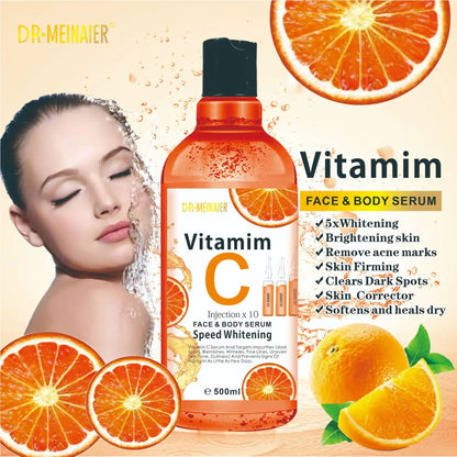 500ML Vitamin C AHA HYALURONIC &amp; NICOTINAMIDE Face Serum