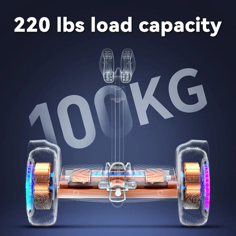 Portable 2-wheel hoverboard self-balancing electric scooter for car with handle