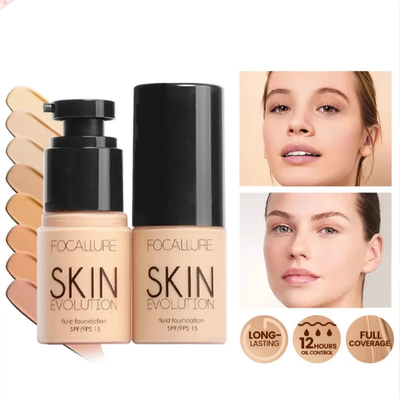 Waterproof Matte Face Liquid Foundation Full Coverage Concealer