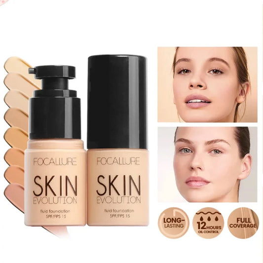 Waterproof Matte Face Liquid Foundation Full Coverage Concealer