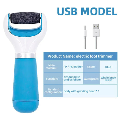 Usb-fotvårdsverktyg Död hud förhårdnadsborttagare Fotslipmaskin Pedikyrverktyg Fotvårdsslipmaskin