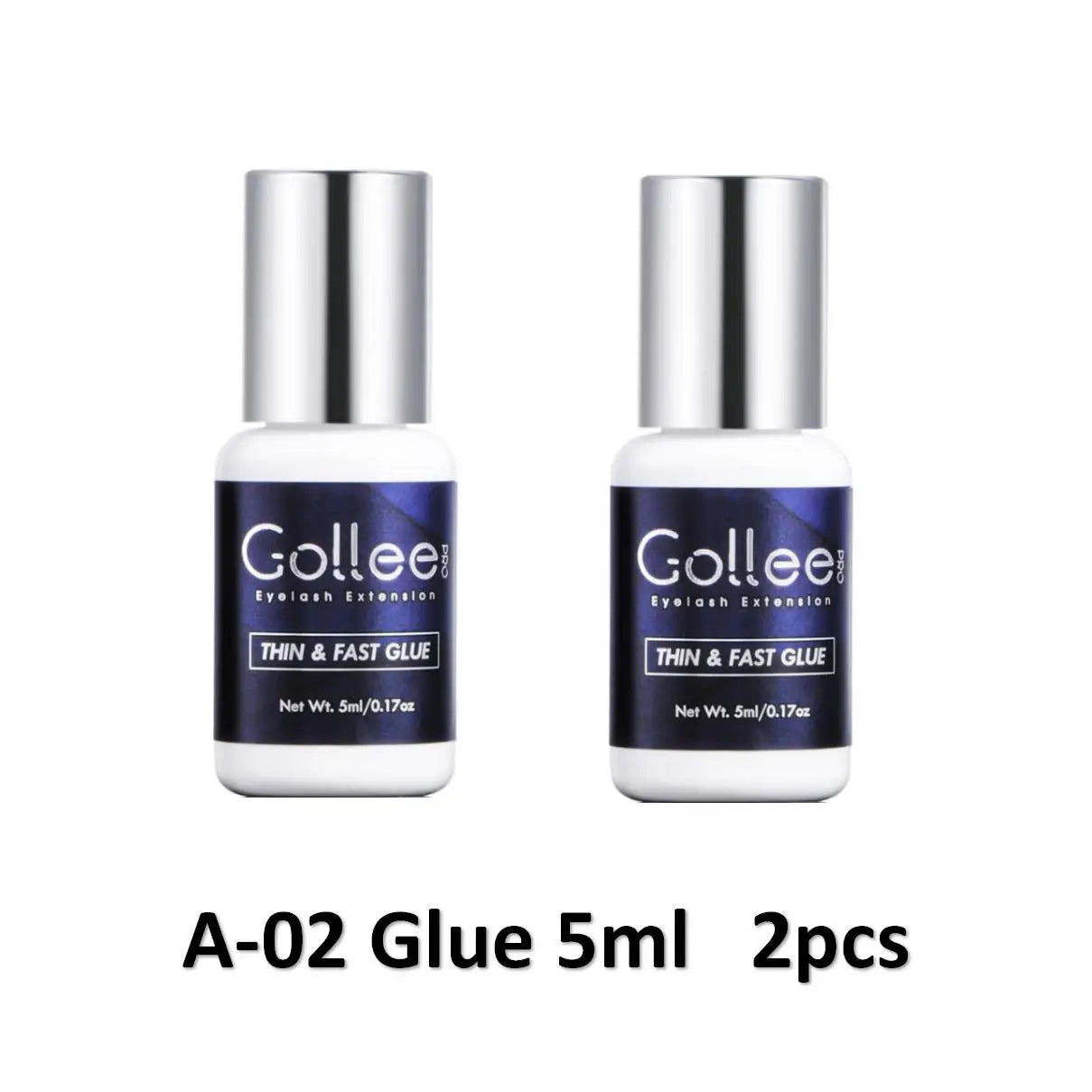 Gollee 5ml Eyelash Extension Glue 0.5 Second Fast Drying False Eye Lash Extension Glue Gollee Super Bonder Eyelash Glue Primer