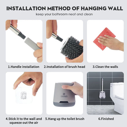 Silicone Wall Mounted Toilet Brush