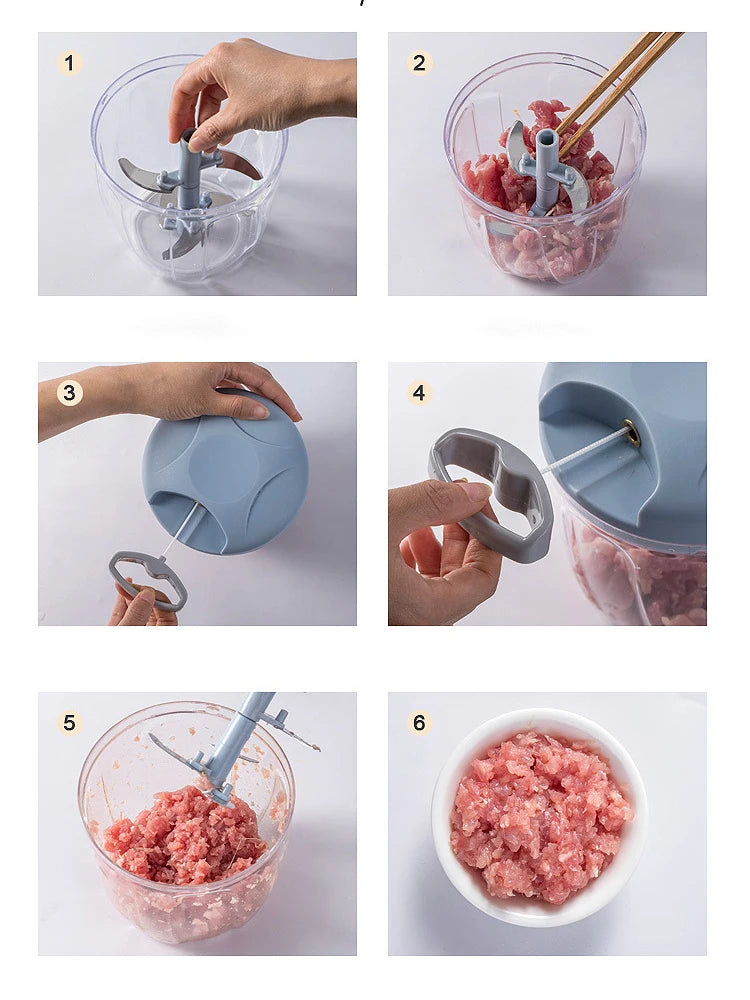 500/900ML Manual Meat Grinder &amp; Garlic Press