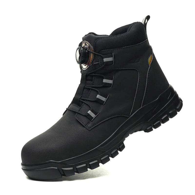 Waterproof safety boots for men, steel toe cap, work boots 
