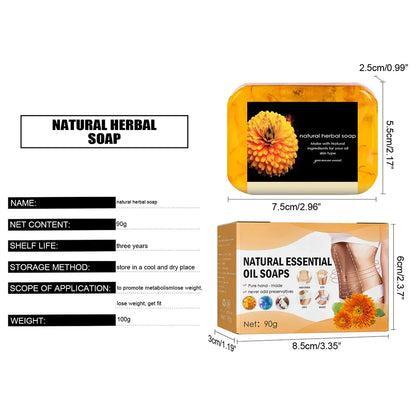 Lymphatic Detox Fat Burning Soap Natural Herbal Weight Loss Anti-fat Soap Handmade Cellulite Slimming Soap Health Care Tools