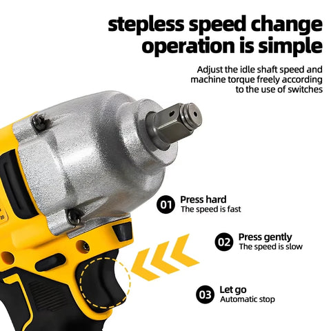 DEWALT DCF892 Electric Impact Driver Cordless Brushless 1/2" Compact DCF892 